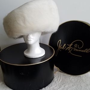 🆕🏷️Authentic Jack McConnell Fur Hat with Studded Crown ✨🎩